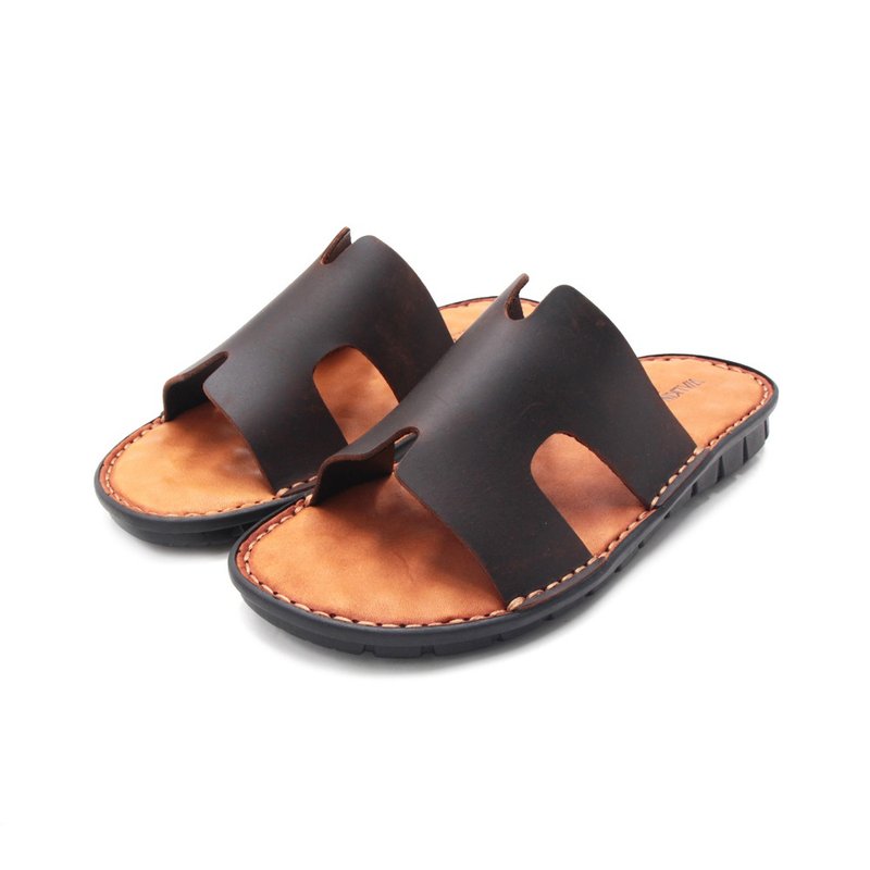 mens cowhide slippers