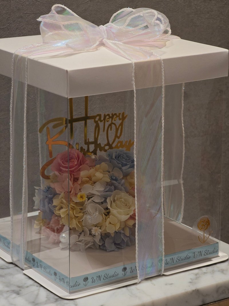 Preserved Flower Hydrangea Cake Flowers - ช่อดอกไม้แห้ง - พืช/ดอกไม้ 