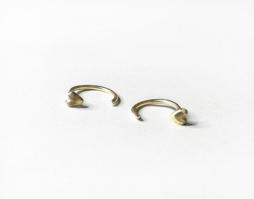 H♡NYC Pinkoi 代購 - k18 Heart me耳針/定製