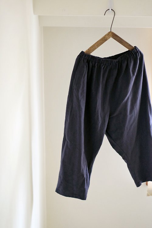 AMERRYHEART寬寬製造 寶藏藍 錐形低檔寬褲
