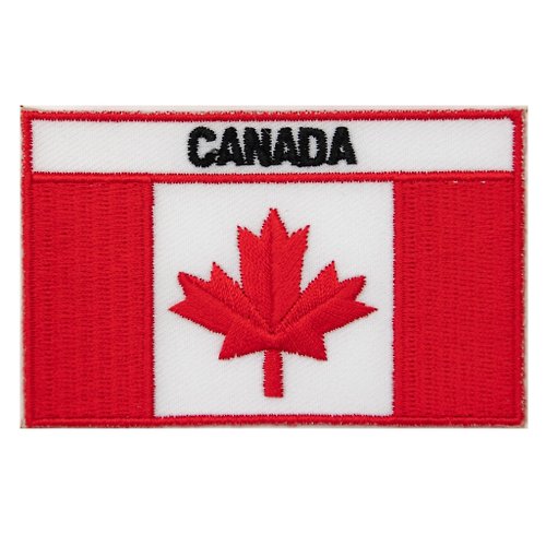 A-ONE 加拿大 刺繡燙布貼紙 布藝 熨斗貼紙 熨燙背包貼 背膠背膠補丁 徽