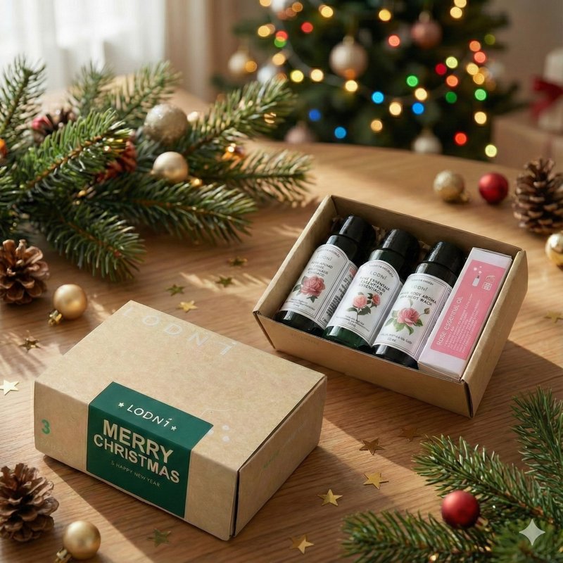 玫瑰聖誕旅程體驗組 - 保養/沐浴旅行組 - 塑膠 
