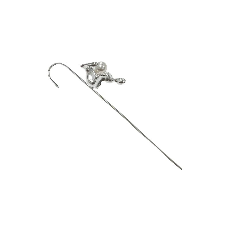 Isomer Ear Pin - Earrings & Clip-ons - Sterling Silver Silver