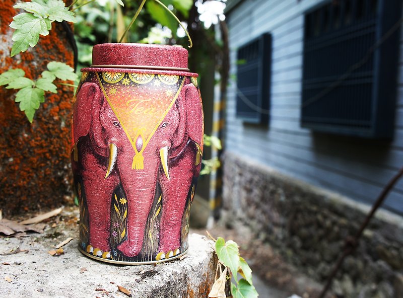 紅色經典大象茶罐(英式早餐茶/40個熱封式茶包) - 茶葉/漢方茶/水果茶 - 新鮮食材 紅色