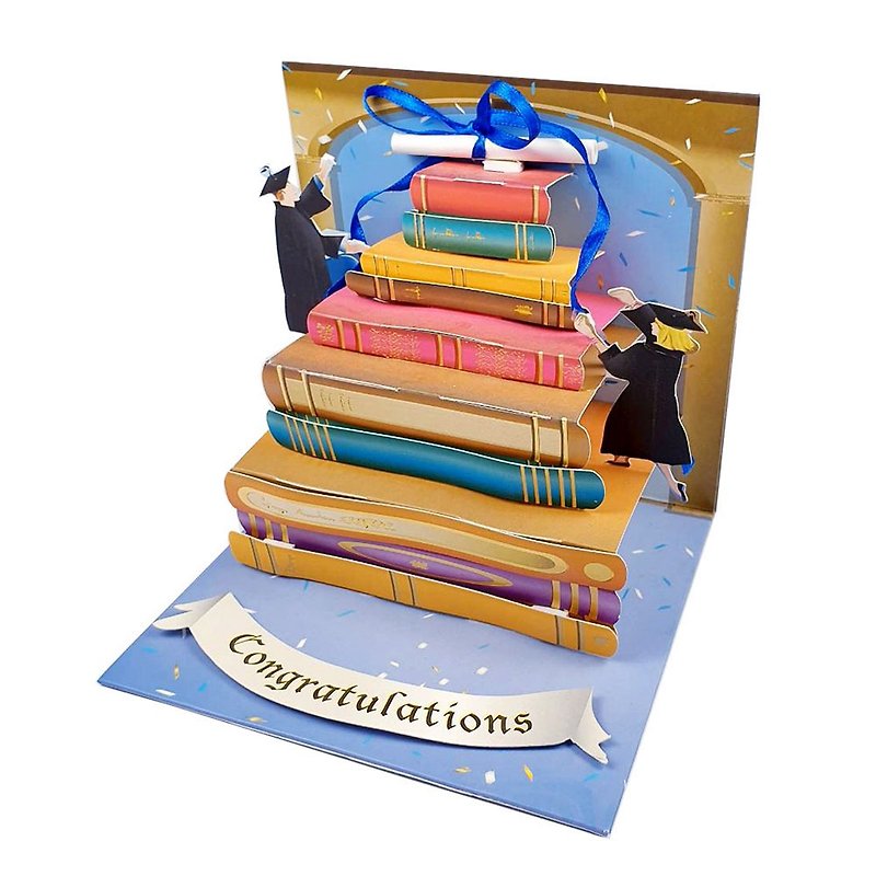 Congratulations on getting the graduation certificate [Up With Paper Card-Graduation Season] - Cards & Postcards - Paper Multicolor