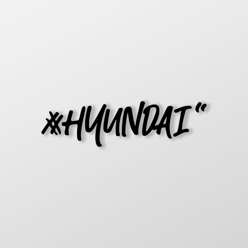 #HYUNDAI/車貼、貼紙 SunBrother孫氏兄弟 - 貼紙 - 防水材質 