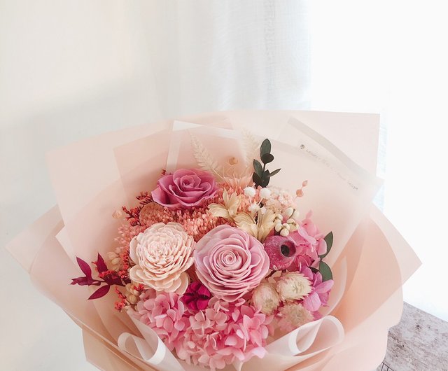 不滅の花不滅のバラドライフラワー記念日ギフトプロポーズ花束