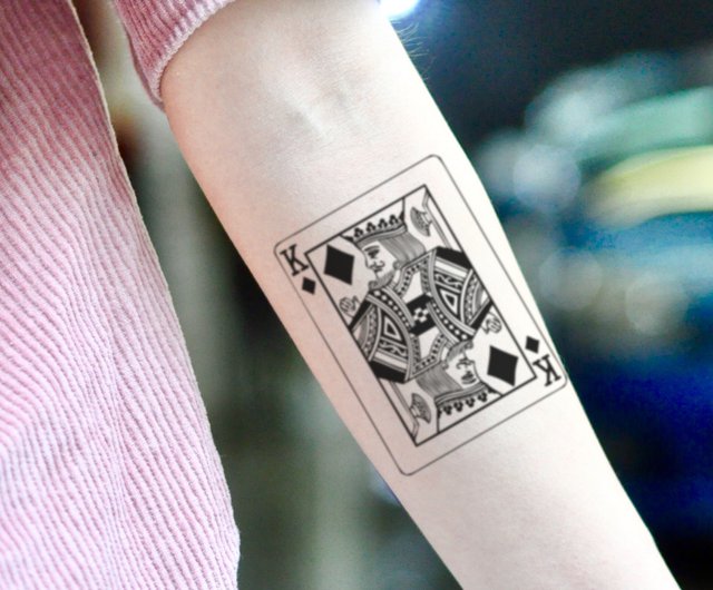 OhMyTatポーカーソリティアボックスKキングオブダイアモンド