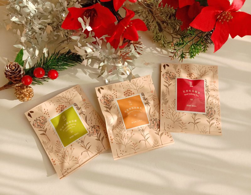 Tianyu Four Seasons Gift Box_Traditional Fermented Oolong Tea Bag Taiwan Souvenir Set - Health Foods - Paper White