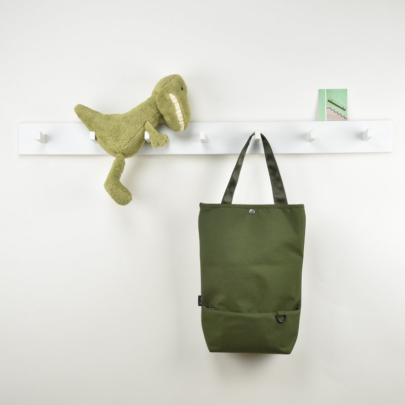 BRIGHTAG nylon Cordura function waterproof lightweight one-shoulder messenger bag olive green - กระเป๋าแมสเซนเจอร์ - ไนลอน 