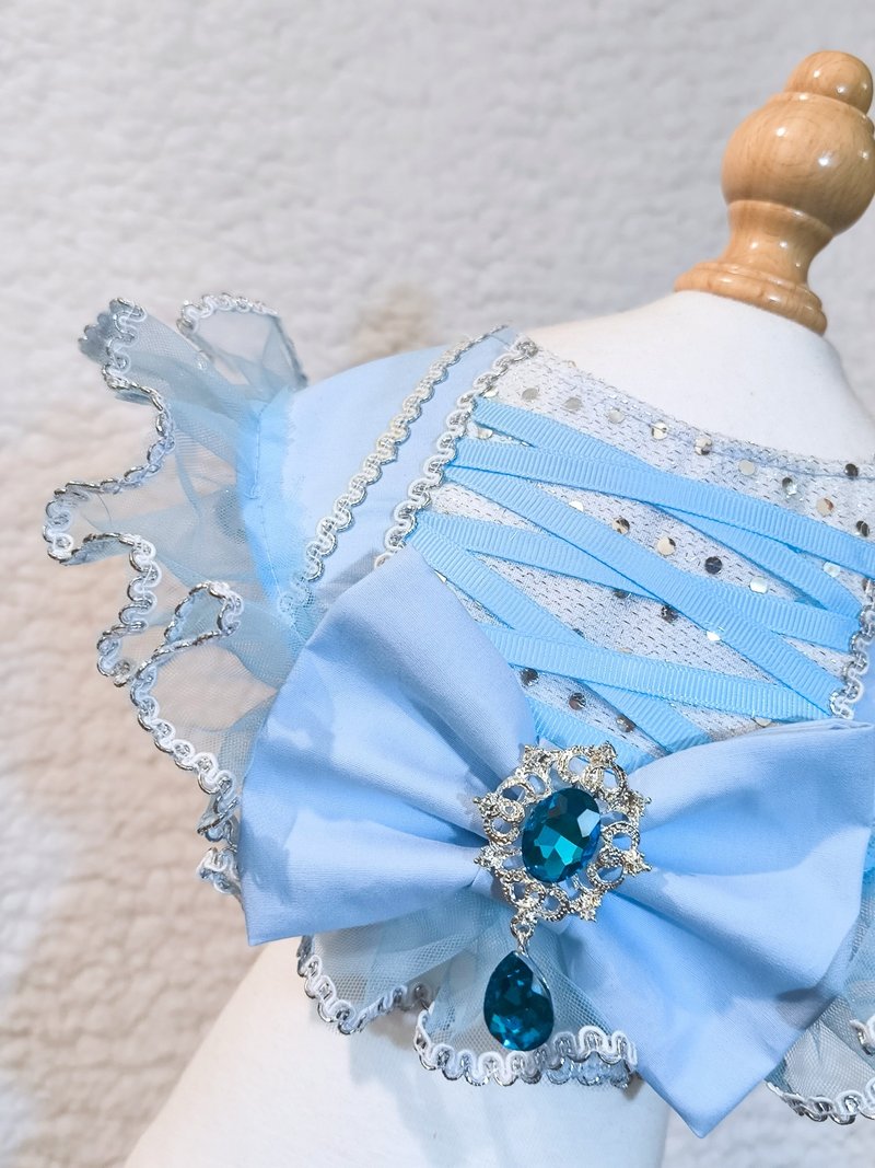 Cinderella 灰姑娘 仙杜瑞拉 costume 寵物頸飾 - 寵物衣服 - 棉．麻 黑色