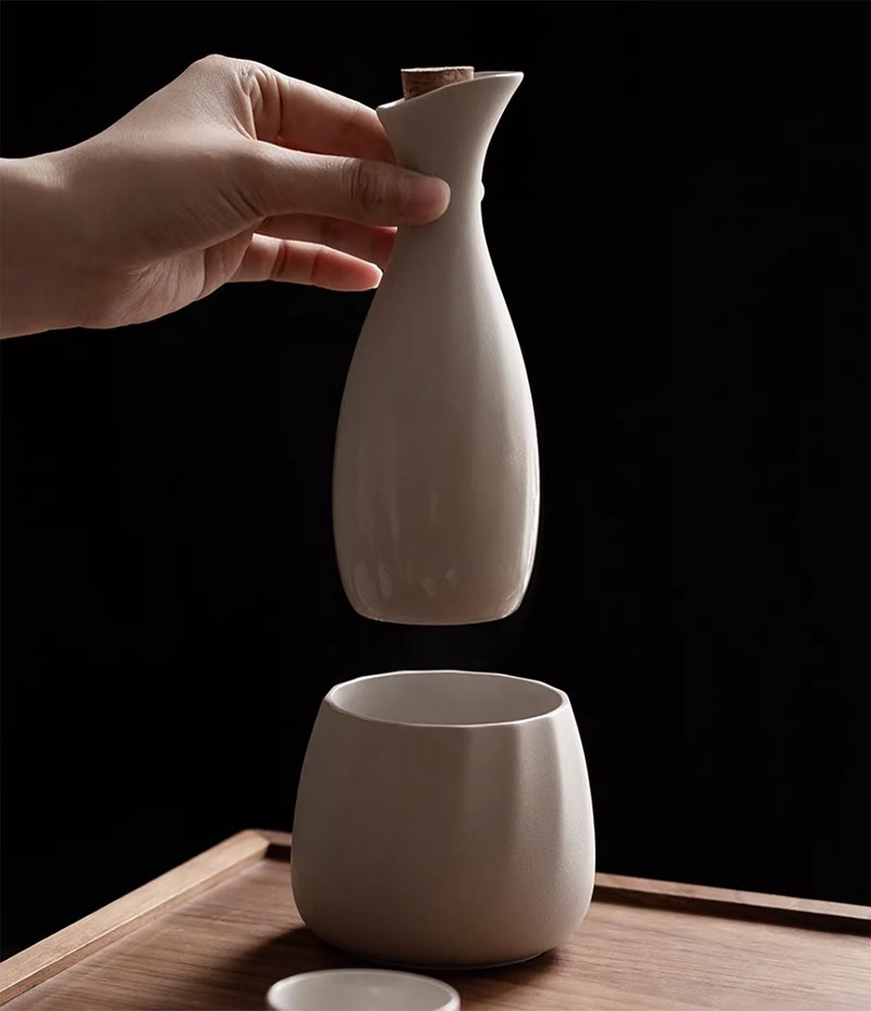 ZESEE | Sake Warming Bottle Set - แก้วไวน์ - ดินเผา 