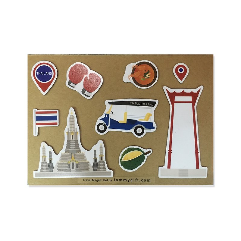 Magnet Set Dicut Travel Thailand 02 - 其他 - 橡膠 