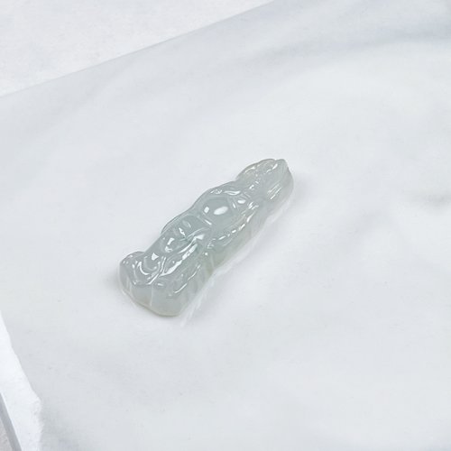 瓔珞翡翠 冰種翡翠關公 | 天然緬甸A貨翡翠 | 送禮