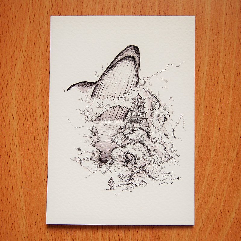 Postcard - Whale Type A
