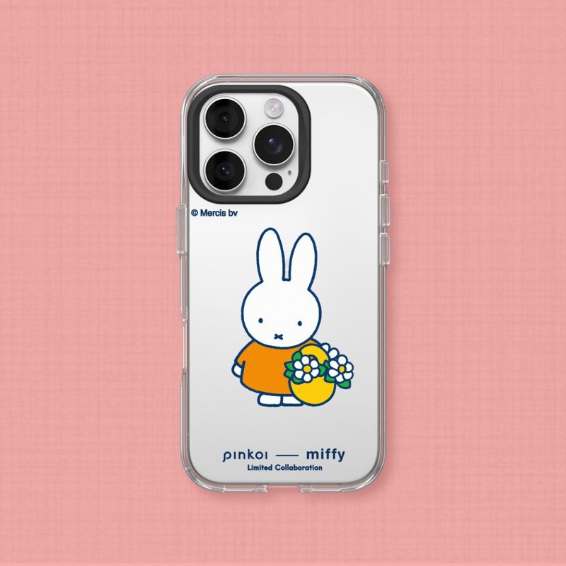 【Pinkoi x miffy70週年】Clear透明防摔手機殼-春日花語 - 手機殼/手機套 - 塑膠 透明