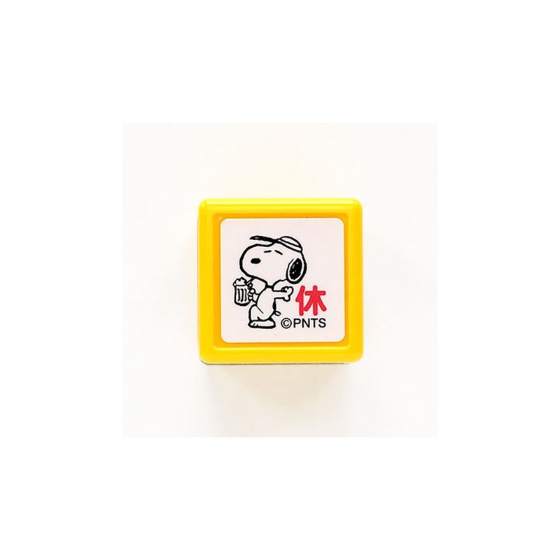 【KODOMO NO KAO】Snoopy Soaking Seal E Hugh 1 - Stamps & Stamp Pads - Plastic Red