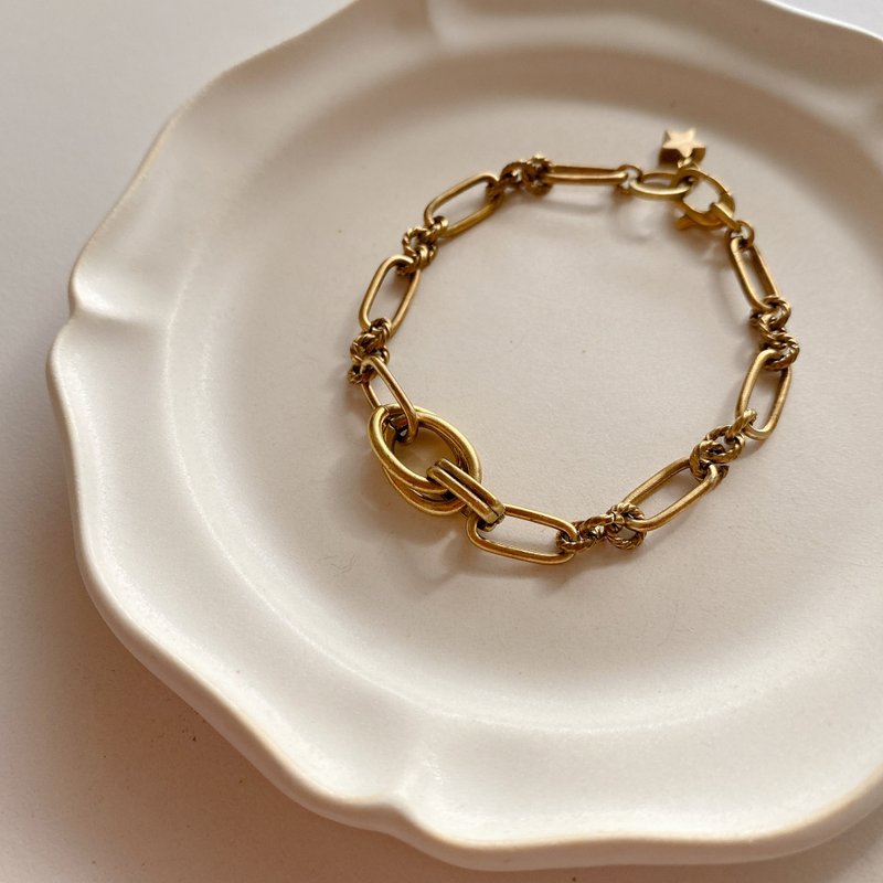 星古城-黃銅手鍊 - 手鍊/手環 - 銅/黃銅 多色