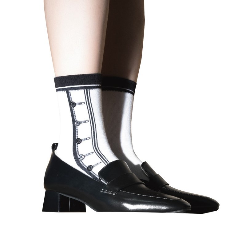 【靴襪】成為維多莉亞時期的復古潮男吧-白色/燕麥色 - 襪子 - 其他材質 