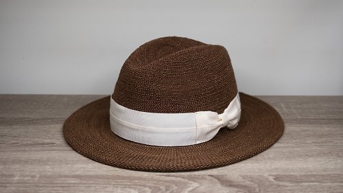 Natural Club 紙在乎你 英倫雅痞紳士帽-可可色 針織帽 紙線編織 可水洗 台灣製