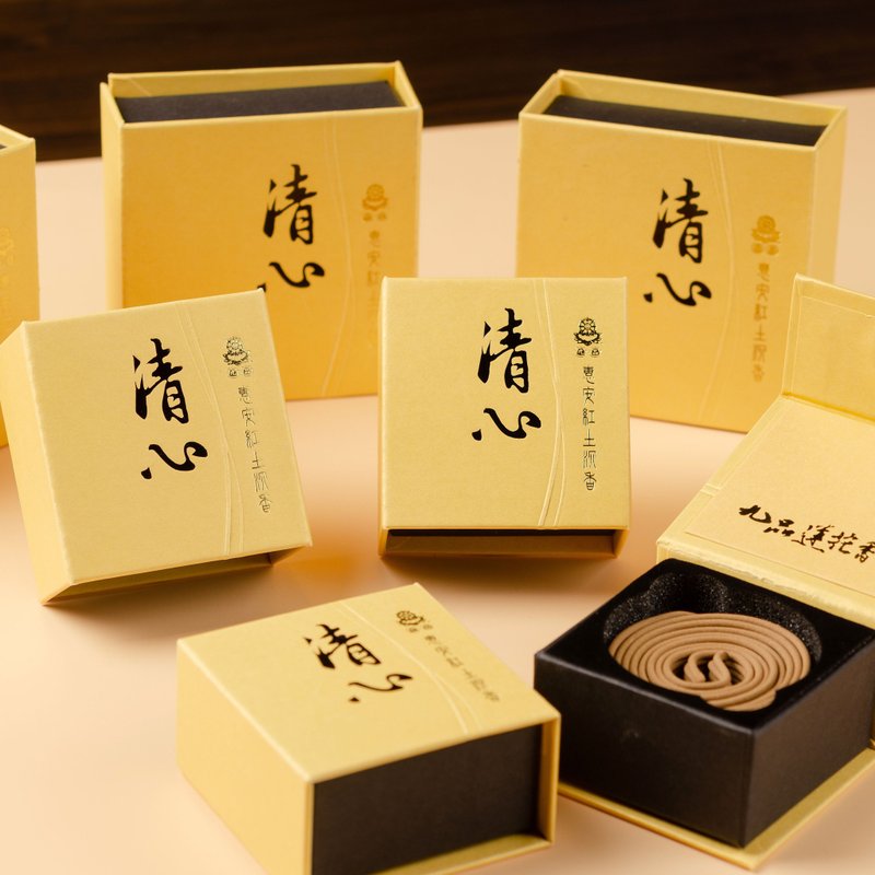 清心-九品惠安紅土沉香-16片小盤香 - 香氛/精油/擴香 - 其他材質 咖啡色