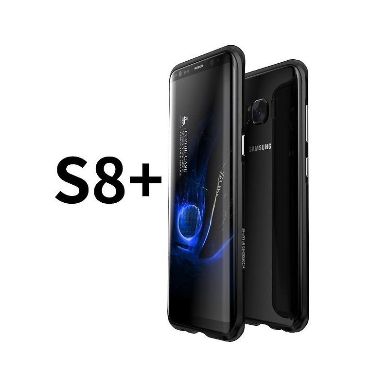 SAMSUNG S8 Plus aluminum-magnesium alloy drop metal frame phone shell shell - crystal black - Phone Cases - Other Metals Black