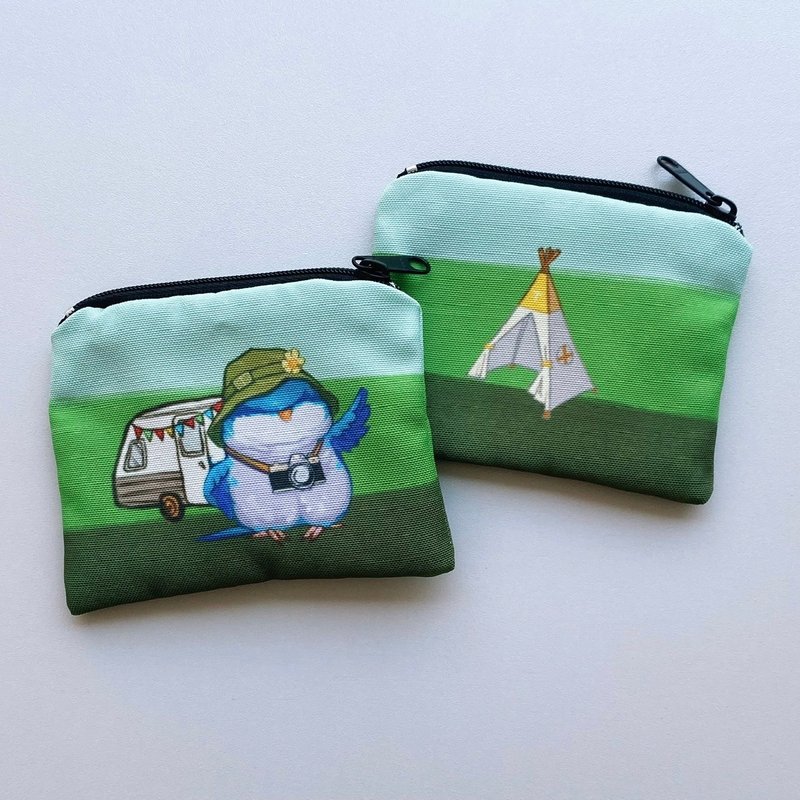 monk parrot coin purse - กระเป๋าใส่เหรียญ - เส้นใยสังเคราะห์ 