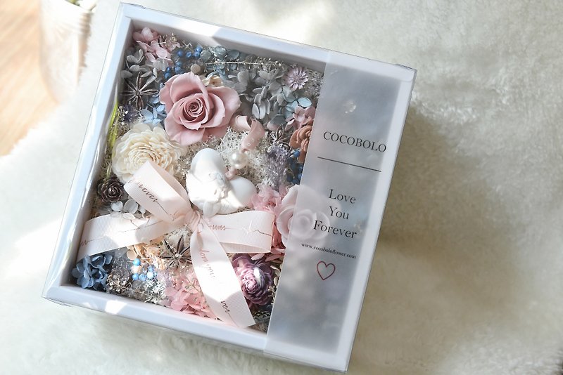 Love You Forever Fragrance Star Flower Box - Dried Flowers & Bouquets - Plants & Flowers 