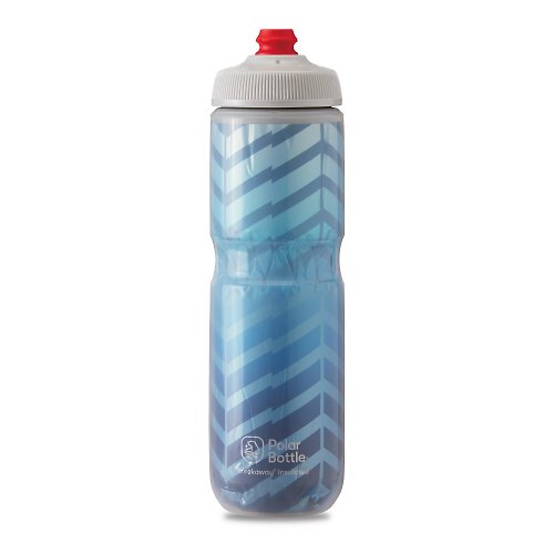 Polar Bottle 台灣經銷（城市綠洲） Polar Bottle 24oz 雙層保冷噴射水壺 BOLT 藍-銀