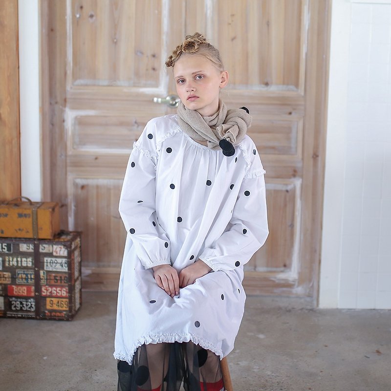 Lace white long coat - imakokoni - เสื้อผู้หญิง - ผ้าฝ้าย/ผ้าลินิน ขาว