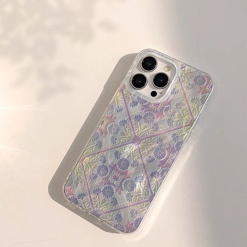 紫夢微光 透彩花磚系列 銀河手機殼 CSBT10 - 手機殼/手機套 - 矽膠 多色