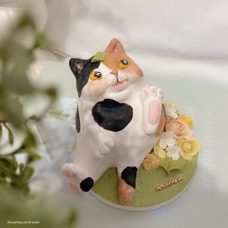 手工擴香石作品 三花貓 /手工作品僅一件 售出更新 - 蠟燭/香氛/手工皂 - 其他材質 