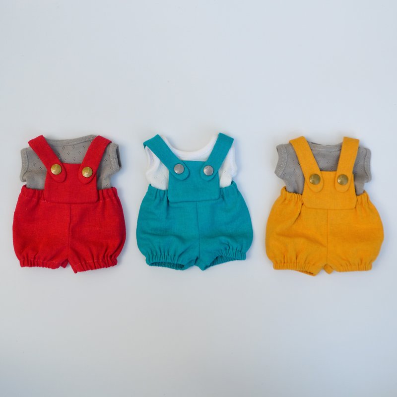 Set of clothes for 12inches (30cm) waldorf doll - doll romper - ของเล่นเด็ก - ผ้าฝ้าย/ผ้าลินิน 