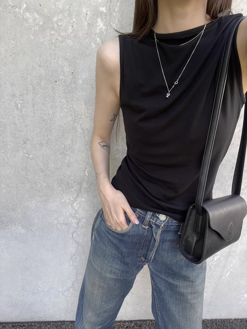 3rd Japanese imported lyocell tencel elastic two-wear vest, one for each person - เสื้อกั๊กผู้หญิง - ผ้าฝ้าย/ผ้าลินิน 