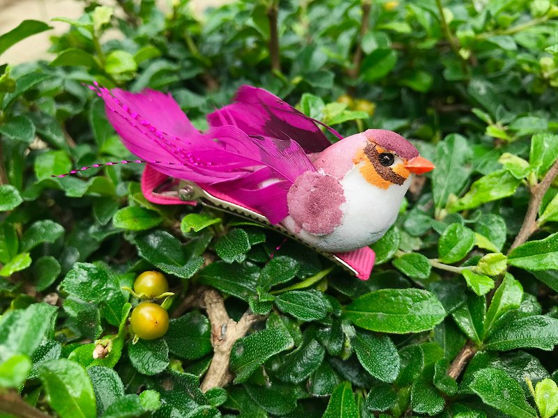 Little bird hairpin - purple