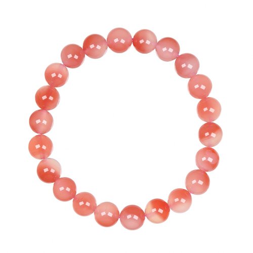 正佳珠寶 Gemsrich Jewelry 【正佳珠寶】南紅瑪瑙 頂級玉化蜜桃南紅 8.4-8.8mm 南紅瑪瑙手珠