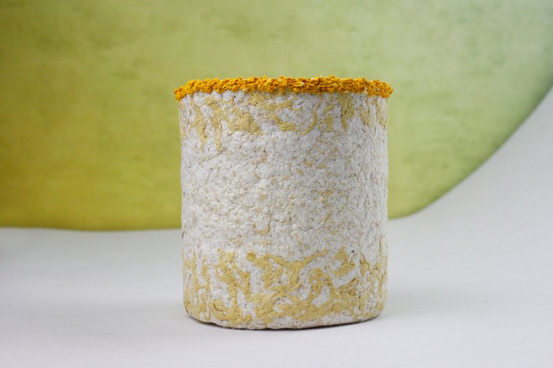 乾燥霓花盆－阿勃勒季節 - 擺飾/家飾品 - 紙 黃色
