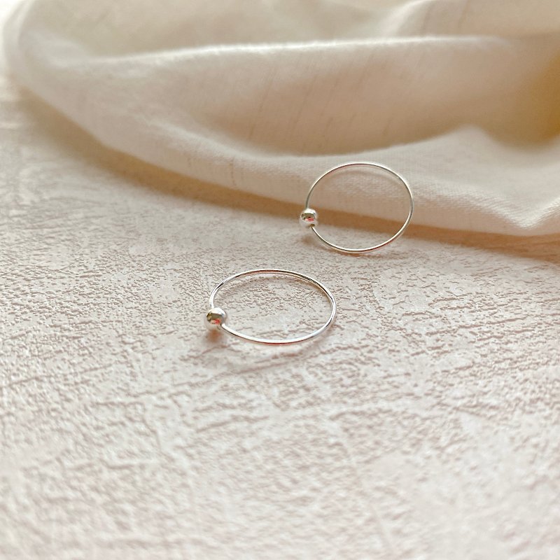 Silver circles-silver earrings - Earrings & Clip-ons - Sterling Silver Silver
