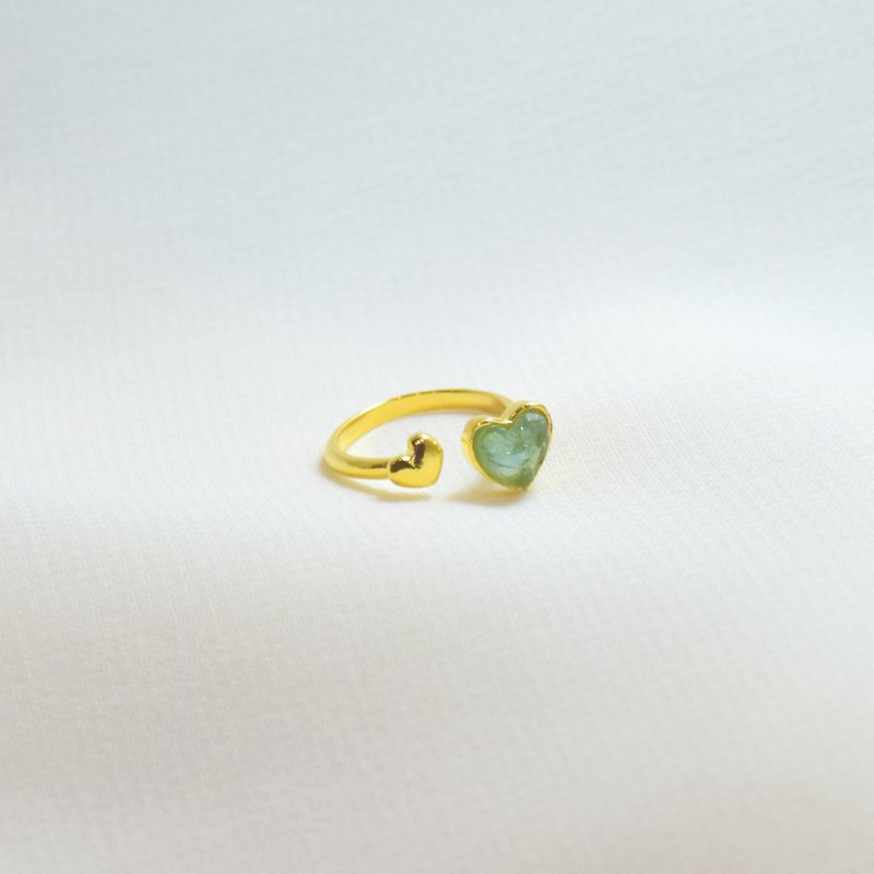 เครื่องประดับ Rockmejewelry รุ่น Double mini heart ring - แหวนทั่วไป - วัสดุอื่นๆ สีทอง