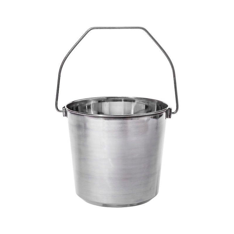 S/S BUCKET Large industrial wind multi-function stainless steel storage bin / large - Storage - Other Metals Silver