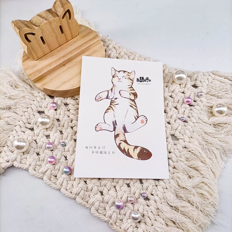 ME182-A04_我紙在乎你百喵圖鑑系列明信片_postcard - 卡片/明信片 - 紙 多色