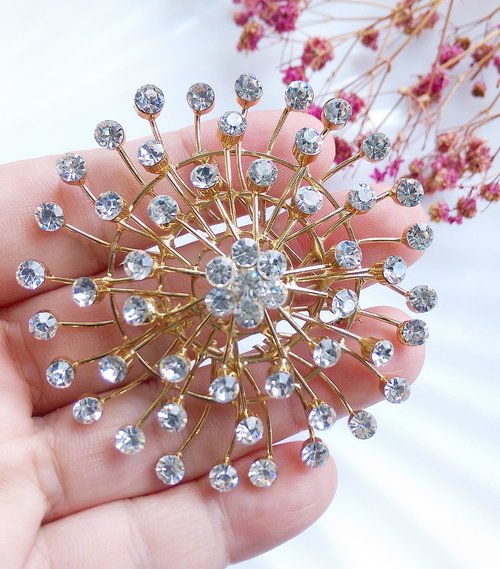 アンティークジュエリー　ブローチ　シノワズリ　ダイヤモンド　プラチナ製 Antique Gallery Soleil アンティークジュエリー / 天然真珠