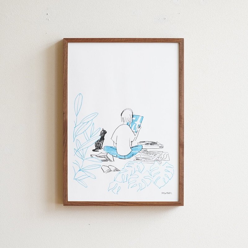 HATCH×DENTO | Picture Sunday A3 with frame - Posters - Wood 