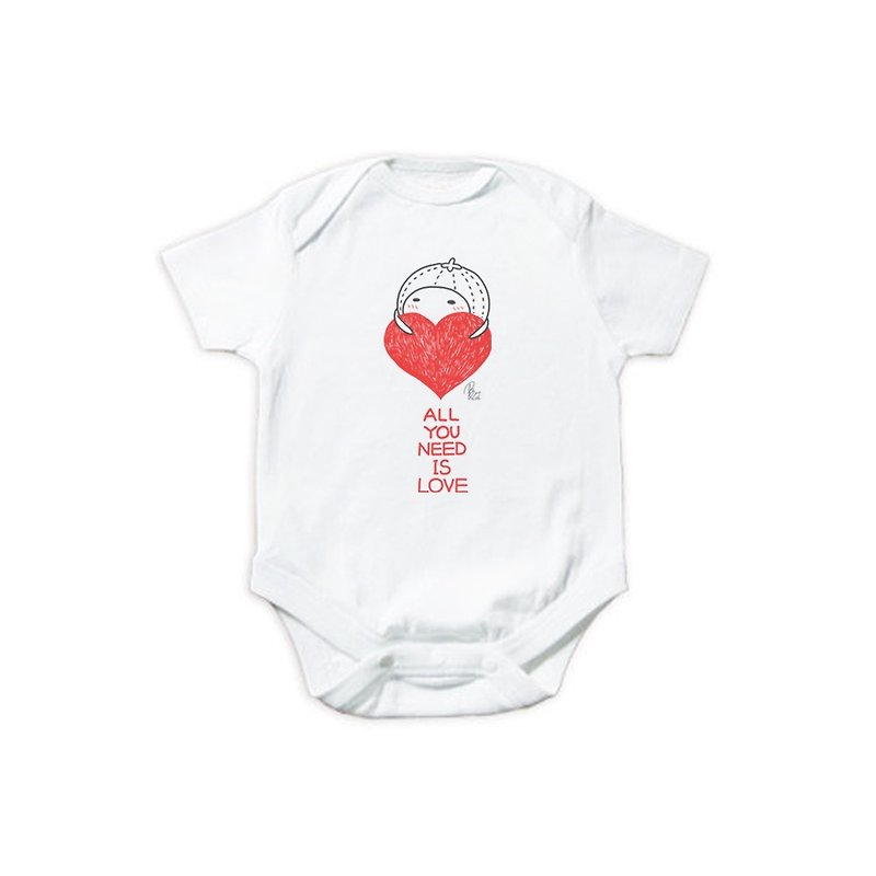 Caterpillar│Tong Short T│Package Onesies- Don't worry, I'm here (limited + pre-order) - Other - Cotton & Hemp White