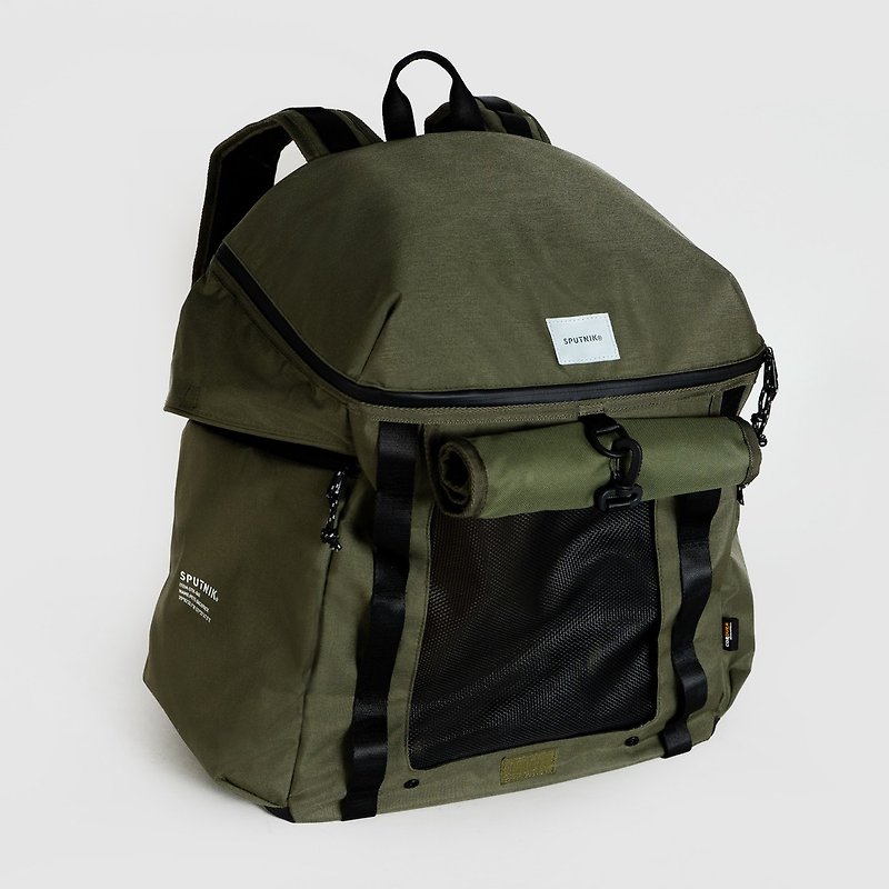 SPUTNIK-Pet Function Backpack-Green - กระเป๋าสัตว์เลี้ยง - วัสดุอื่นๆ สีเขียว