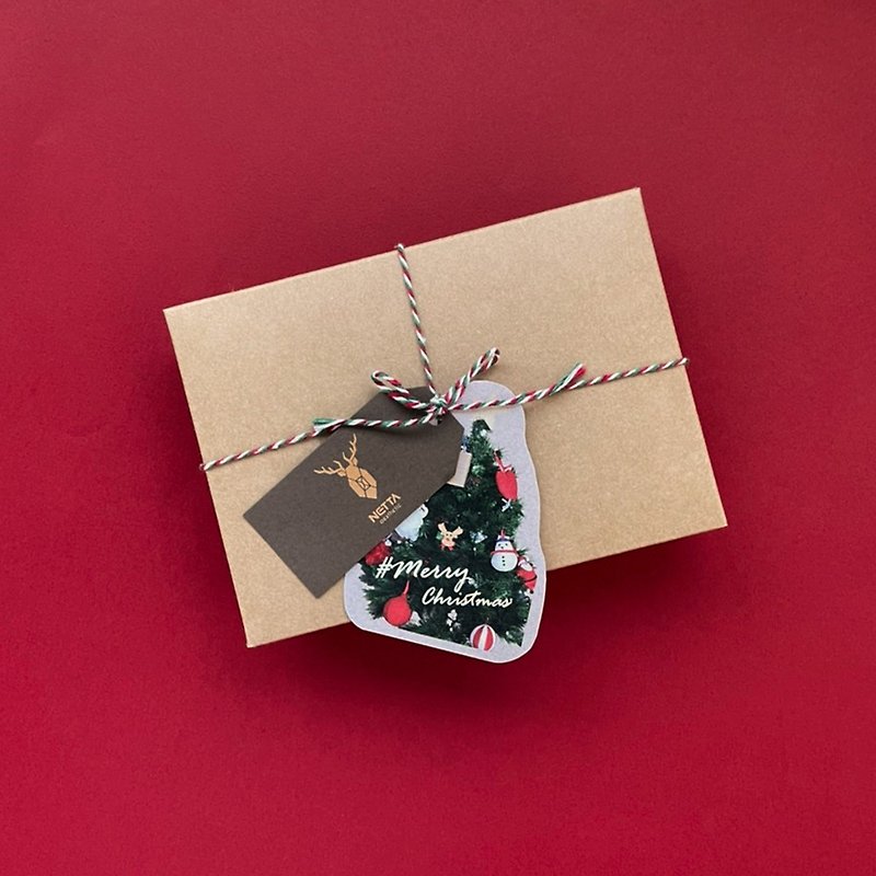 【客製化禮物】NETTA 禮物包裝 (限植鞣革翻蓋零錢包 - 其他 - 紙 卡其色
