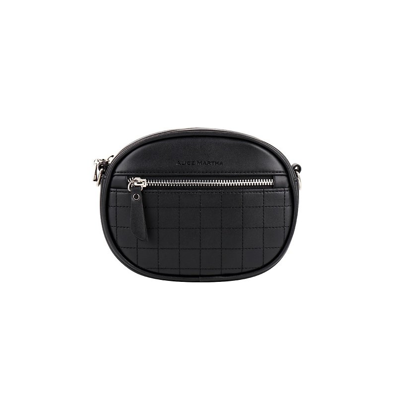 Alice Martha Quilted Side Backpack-Black - Clutch Bags - Faux Leather Black
