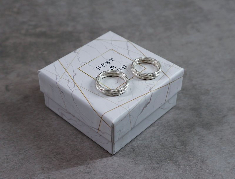 [Pairing Ring Discount]|Tainan Metalworking|Double Ring Mobius Ring|Sterling Silver|Cultural Coin|One person in a group - งานโลหะ/เครื่องประดับ - เงินแท้ 
