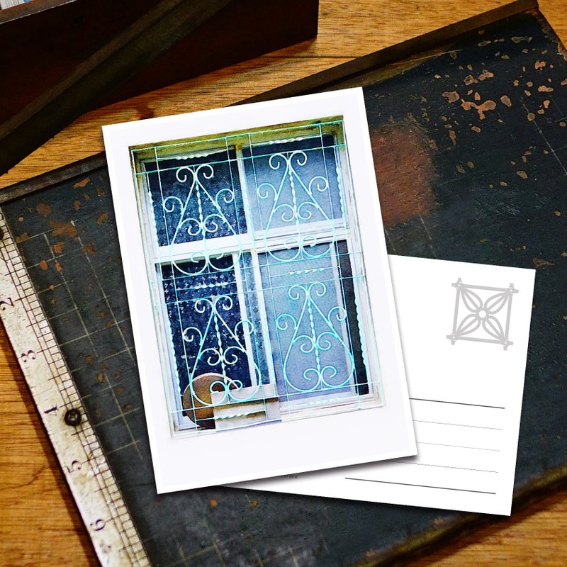 Old House Charm – Iron Window Grille Postcards - Cards & Postcards - Paper 
