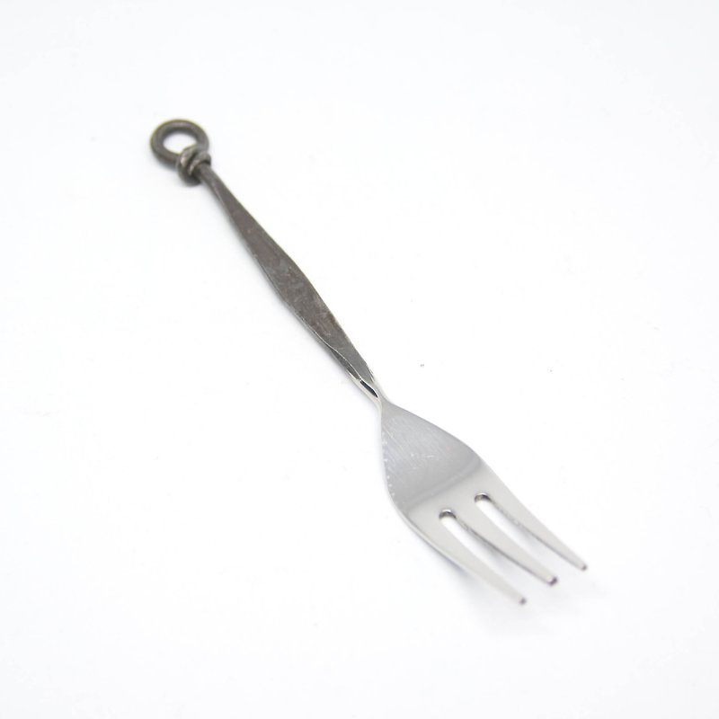 扭扭鍛敲點心叉 - 刀/叉/湯匙/餐具組 - 不鏽鋼 銀色